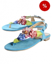 Сандалии женские с цветочной аппликацией, Deerberg