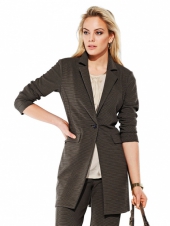 Блейзер женский удлиненный, Alba Moda White