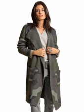 Пальто женское вязаное, Alba Moda Green