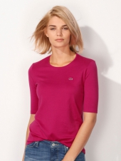 Футболка женская с короткими рукавами, Lacoste