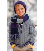 Вязаная кофта-жакет на молнии детская со склада в Москве Вязаная кофта-жакет на молнии детская со склада в Москве