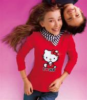 Футболка детская + наклейки, HELLO KITY