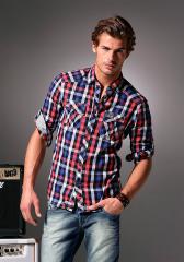 Мужская рубашка в клетку, Tom Tailor Denim