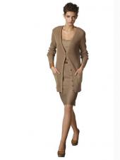 Женский длинный вязаный жакет, Alba Moda