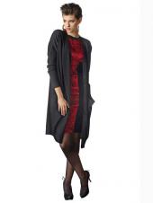 Женский длинный вязаный жакет, Alba Moda 