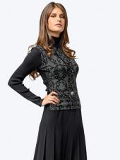Женская водолазка с орнаментом, Alba Moda