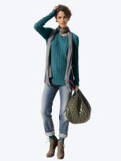 Женский длинный пуловер, Alba Moda