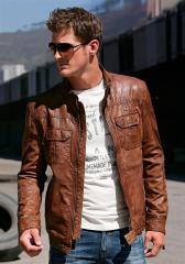 Мужская кожаная куртка, MUSTANG Мужская кожаная куртка, MUSTANG