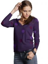 Женский пуловер в горошек, Lacoste