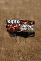 Кольцо с кристаллами Swarovski