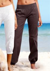 Брюки женские пляжные на широком поясе-резинке, со склада в Москве Брюки женские пляжные на широком поясе-резинке, со склада в Москве