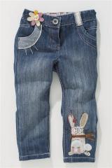Джинсы детские с аппликацией и кружевом, Next со склада в Москве Джинсы детские с аппликацией и кружевом, Next со склада в Москве