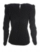 Блузка женская шелковая в горошек, Madeleine