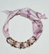 Декоративный шарф-украшение с цепью