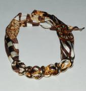 Декоративный шарф-украшение с цепью