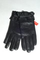 Перчатки женские кожаные с перфорацией