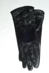 Перчатки женские кожаные