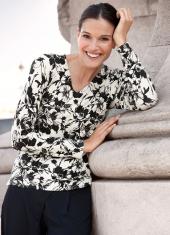 Джемпер женский с цветочным принтом, Elegance