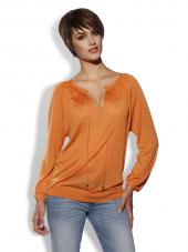 Пуловер женский с вырезом на шнурке, Strensse Blue Пуловер женский с вырезом на шнурке, Strensse Blue