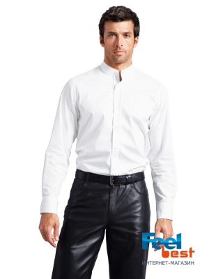 Рубашка мужская с воротником-стойкой, Sandro Pozzi