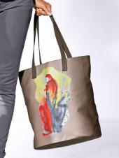 Сумка женская из ткани с ярким принтом, STRENESSE BLUE