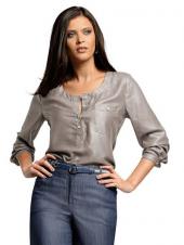 Блузка женская с блестящим эффектом, Alba Moda