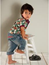 Джинсы детские с эффектом потертостей, Klitzeklein Джинсы детские с эффектом потертостей, Klitzeklein