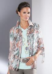 Блузка женская с присборенными рукавами, ALESSA W. COLLECTION Блузка женская с присборенными рукавами, ALESSA W. COLLECTION