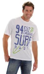 Футболка мужская с принтом «Surf» (цвета: Белый, Зеленый), Man's World Casual Футболка мужская с принтом «Surf» (цвета: Белый, Зеленый), Man's World Casual