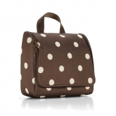 Сумка-косметичка подвесная с рисунком в горошек для туалетных принадлежностей